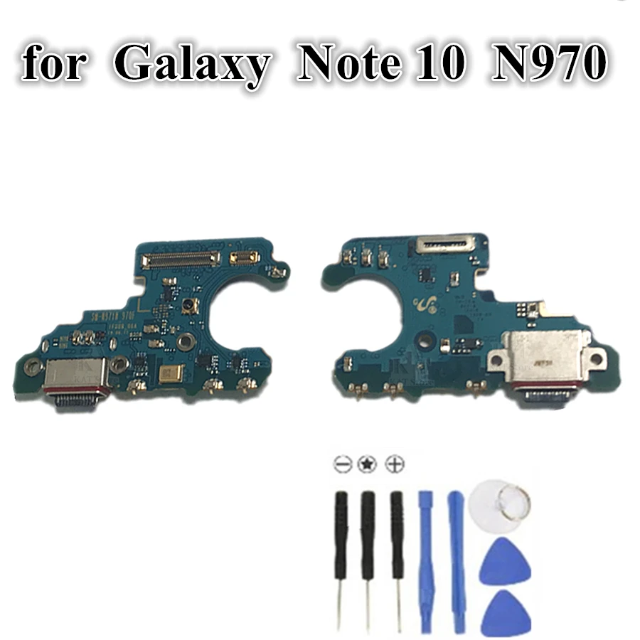 1 шт. Новый для Samsung Galaxy Note 10 N970 N970U N970F USB зарядный порт гибкий кабель док-станция разъем микрофонная плата замена