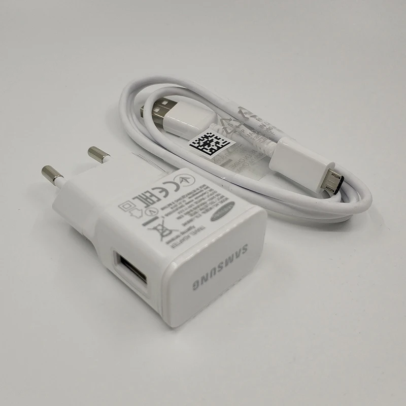 SAMSUNG A10 C9 Зарядное устройство 5 V/2A настенный адаптер Micro USB кабель для передачи данных для SAMSUNG Galaxy S6 S7 Edge Note 4/Note 5 J1 J3 J5 J7 A3 A5 A7 - Тип штекера: Charger and Cable