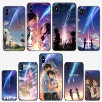 japanese anime your name phone case for iphone 11 12 mini pro xs max 8 7 6 6s plus x 5s se 2020 xr