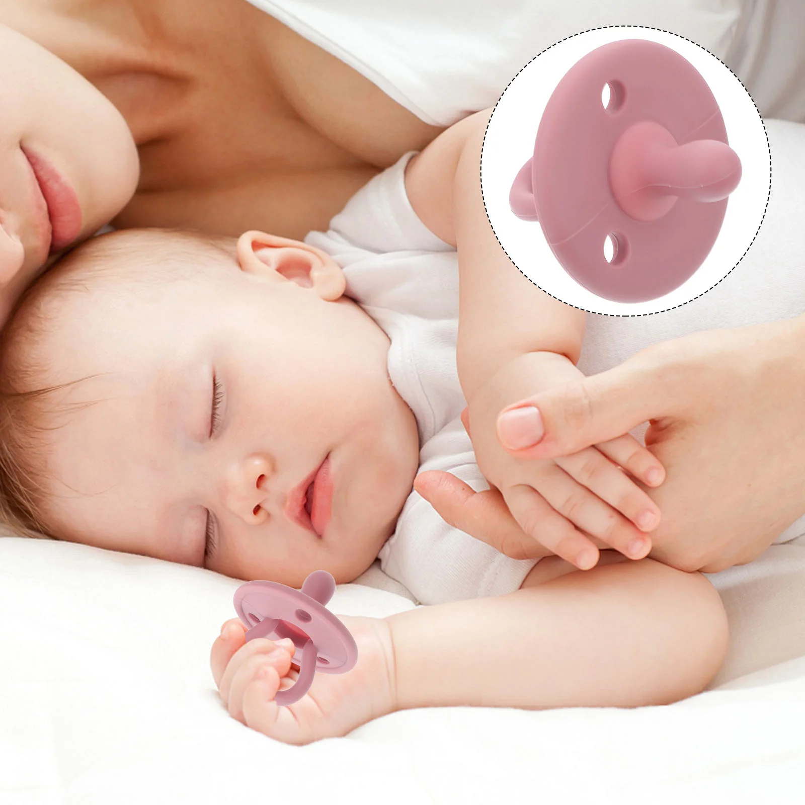 

10pcs Silicone Baby Soothing Pacifiers Baby Chew Teethers Infant Teething Toys