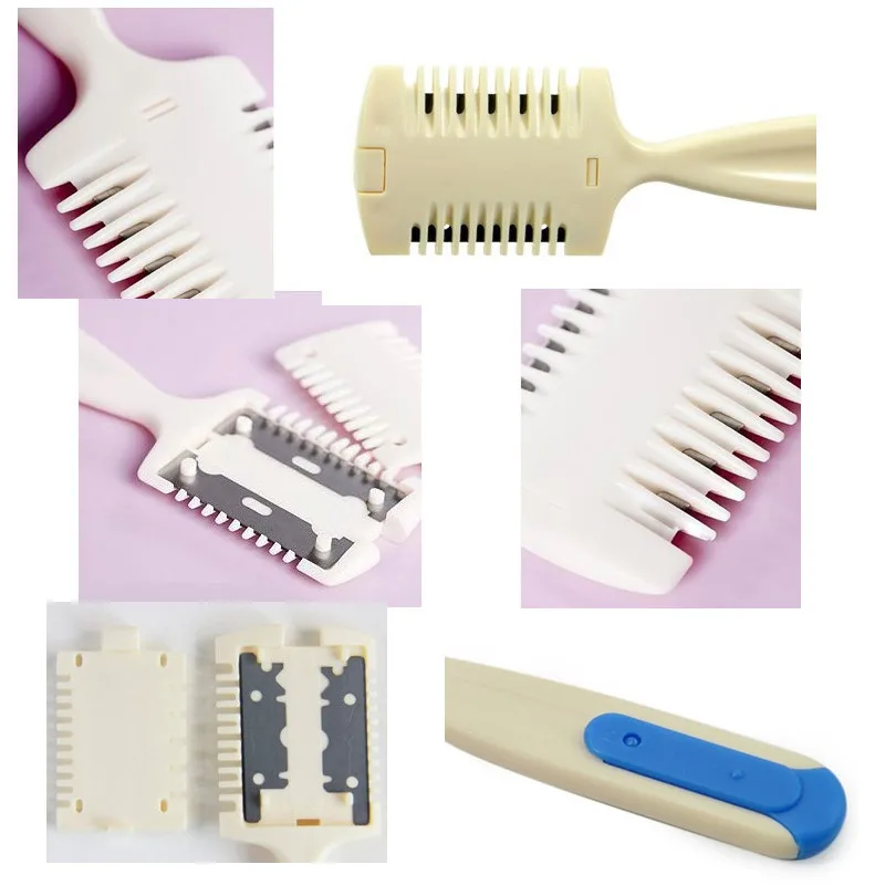 Домашний парикмахерский триммер для стрижки волос расческа с лезвием филировки