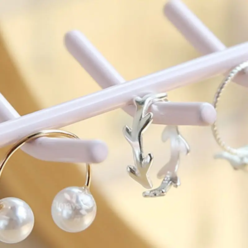 

Earrings Jewelry Organizer Stand Necklace Storage Holder Display Rack Metal Display Shelf