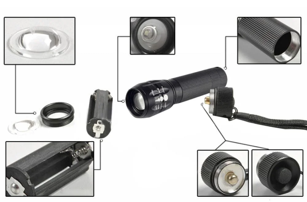 Водонепроницаемый велосипедный фонарь 3 Вт 140 лм режима светодиодный