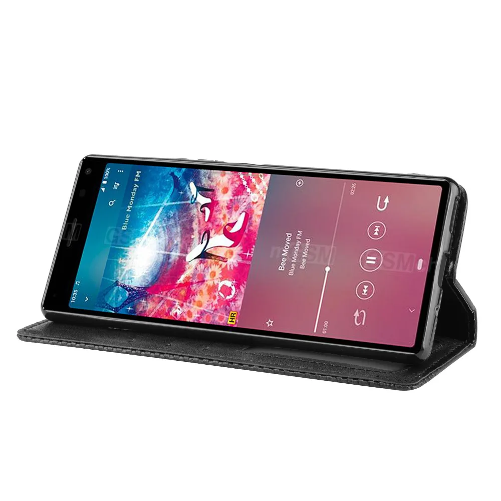 Магнитный винтажный кожаный чехол премиум-класса для sony Xperia 8 Xperia8, чехол с откидной крышкой 6,0 дюймов, легкомысленный чехол с защитой от падения