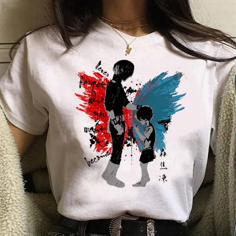 Футболка женская с принтом Моя геройская Академия милая рубашка коротким