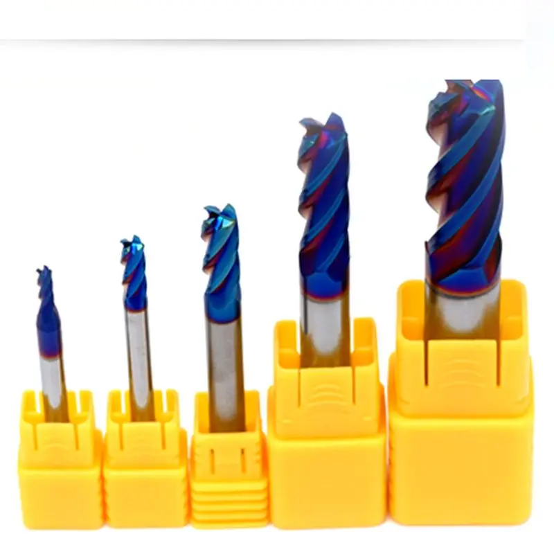 R0.1 R0.2 R0.3 R0.5 1 HRC65 четыре лезвия фреза с круглым носом вольфрамовый стальной сплав