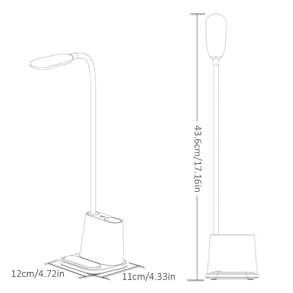 

Fan Desk Lamp LED Table Lamp 1200mAh Eye Protection Desk Light Reading Touch Light With Fan For Children Students Learning