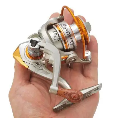 

Comailon mini wheel non-gap ice fishing wheel base fishing raft fishing wheel all-metal head front load small spinning wheel fis