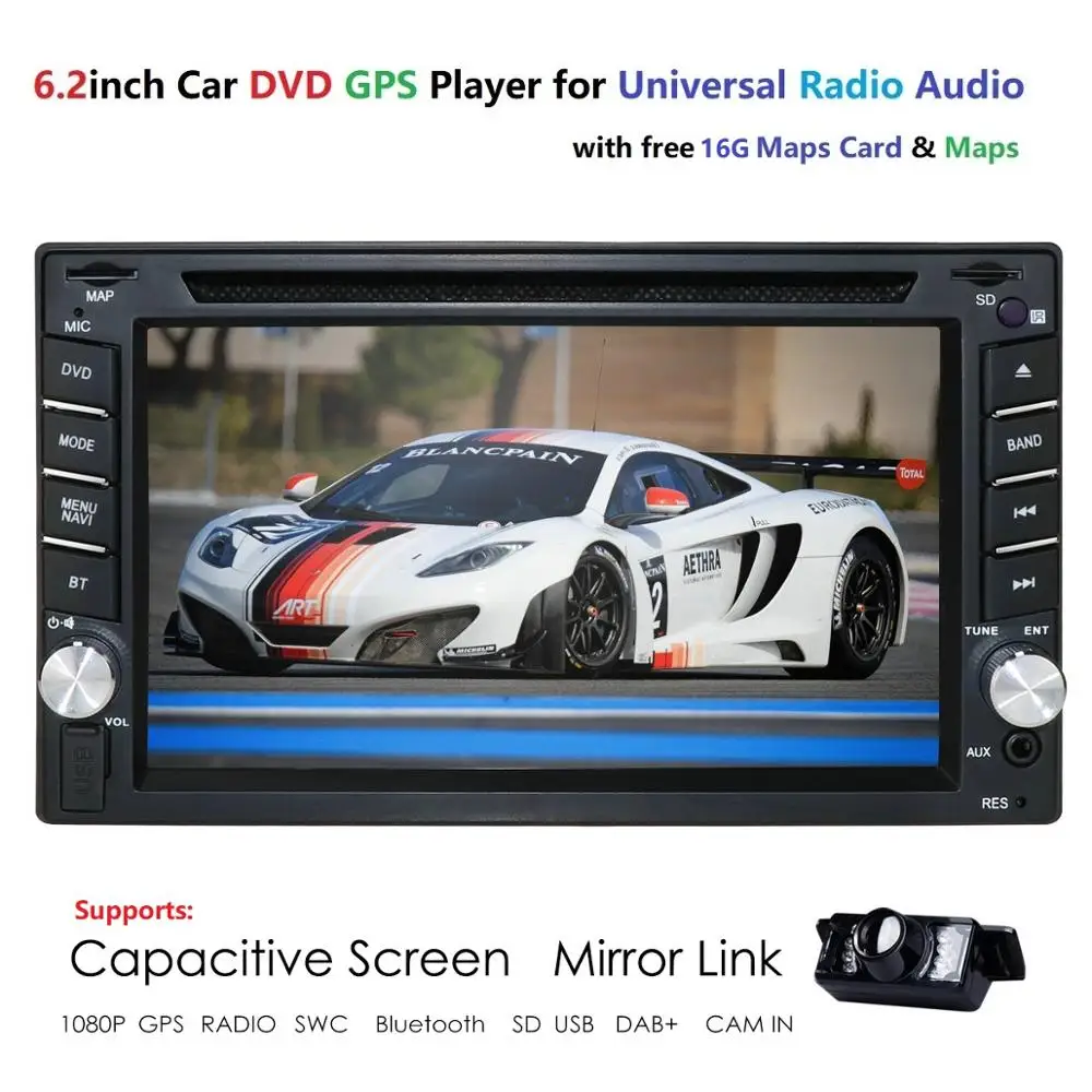 2din универсальный автомобильный Радио двойной 2 din Автомобильный dvd-плеер gps навигация в тире автомобиль ПК стерео ВИДЕО карта Автомобильная электроника CAM