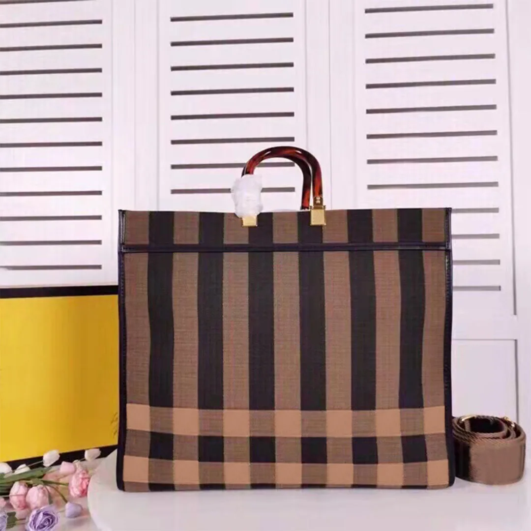 

Новинка 2021, роскошный модный женский портативный дизайнерский бренд в полоску, размер 41 см