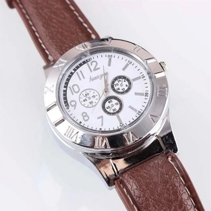 

Manner uhr Leichter Uhren quarz Military USB Lade F665 Heiber sport Casual Armbanduhren Winddicht Zigarette Leichter uhr manner