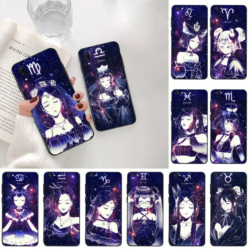

12 constellations zodiac signs Phone Case For Vivo Y91c Y17 Y51 Y67 Y55 Y7s Y81S Y19 V17 vivos5