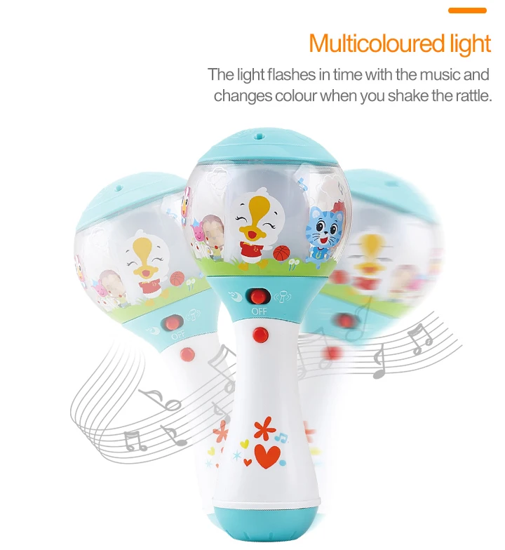 HOLA TOYS 3125 Детские музыкальные погремушки колокольчики для младенцев игрушки для детей Подарки
