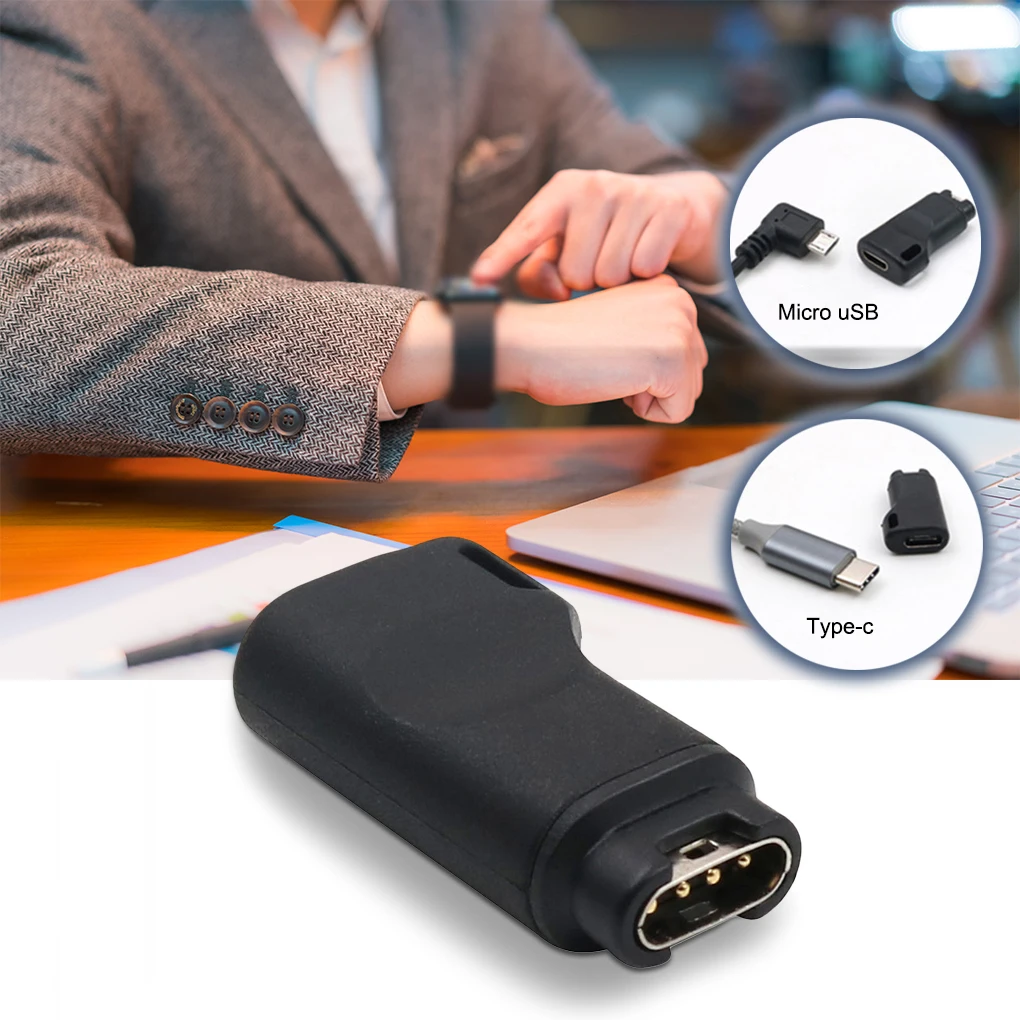 

USB Type C Female to 4pin Charge Converter for -Garmin Forerunner 945 vivoactive3 trainer vivoactive 3 fenix 5X Plus 95AF