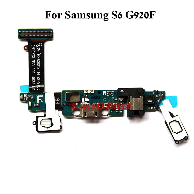 Оригинальный usb зарядный док-порт гибкий кабель для samsung S6 G920F SM-G920F зарядное