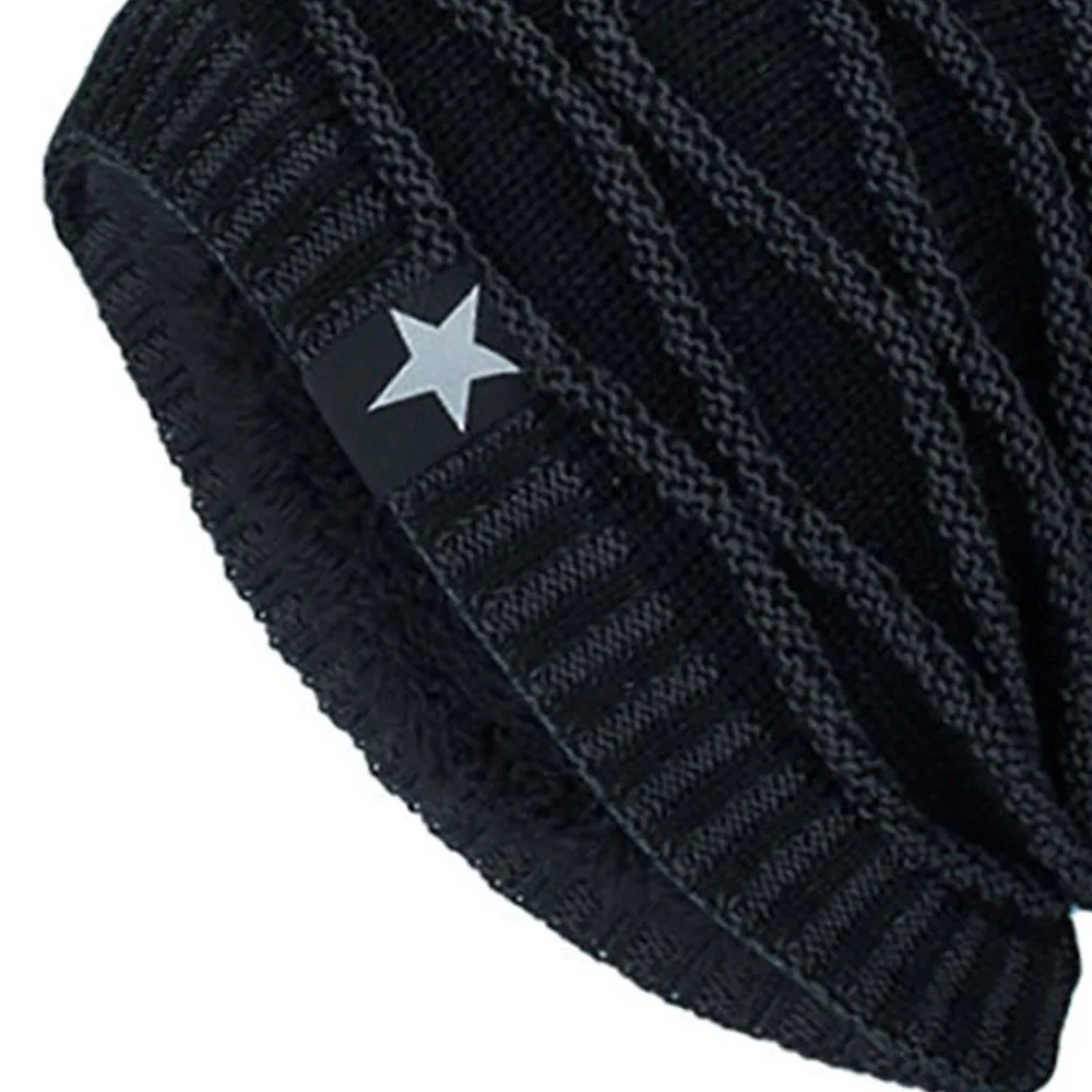 Фото Модный логотип звезда полосатые шляпы для женщин зимняя шапка Skullies Beanies мужские Модный логотип звезда полосатые шляпы для женщин зимняя шапка Skullies Beanies мужские