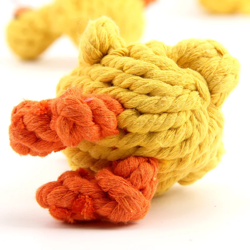 

Pet Toys Cute Cotton Rope Duck Bite Resistant Molars Clean Dog Toys Pet Supplies Dog Toys for Large Dogs Dog Chew Toys