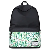 women fashion printed backpack canvas school bag for teenage girl student bookbag travel laptop back bag black bagpack rucksack