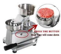 manual hamburger press 100 150mm round meat processing machine kitchen beef pie mold tool
