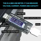 USB тестер постоянного тока Вольтметр 4 в-20 в цифровой вольтметр зарядное устройство индикатор емкости дисплей времени Мобильный индикатор заряда батареи