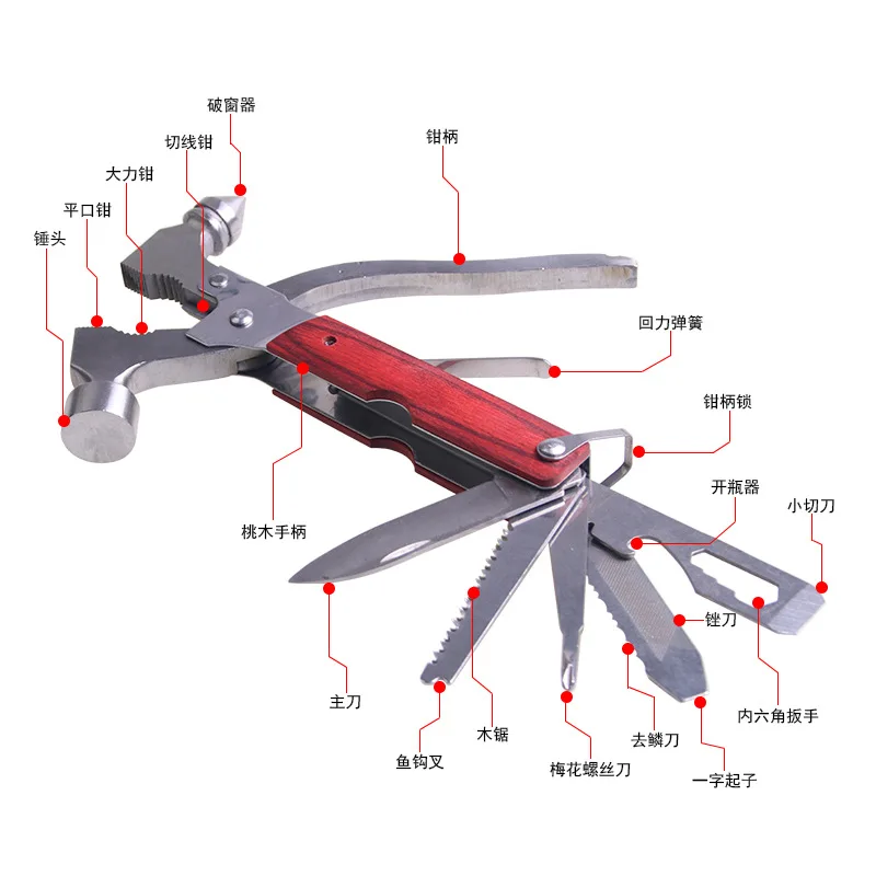 Автомобильный многофункциональный молоток безопасности для автомобильных
