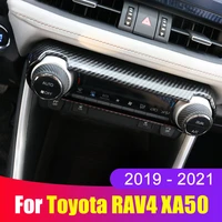 for toyota rav4 rav 4 xa50 2019 2020 2021 2022 abs car central control air conditioner switch panel frame cover trim accessories