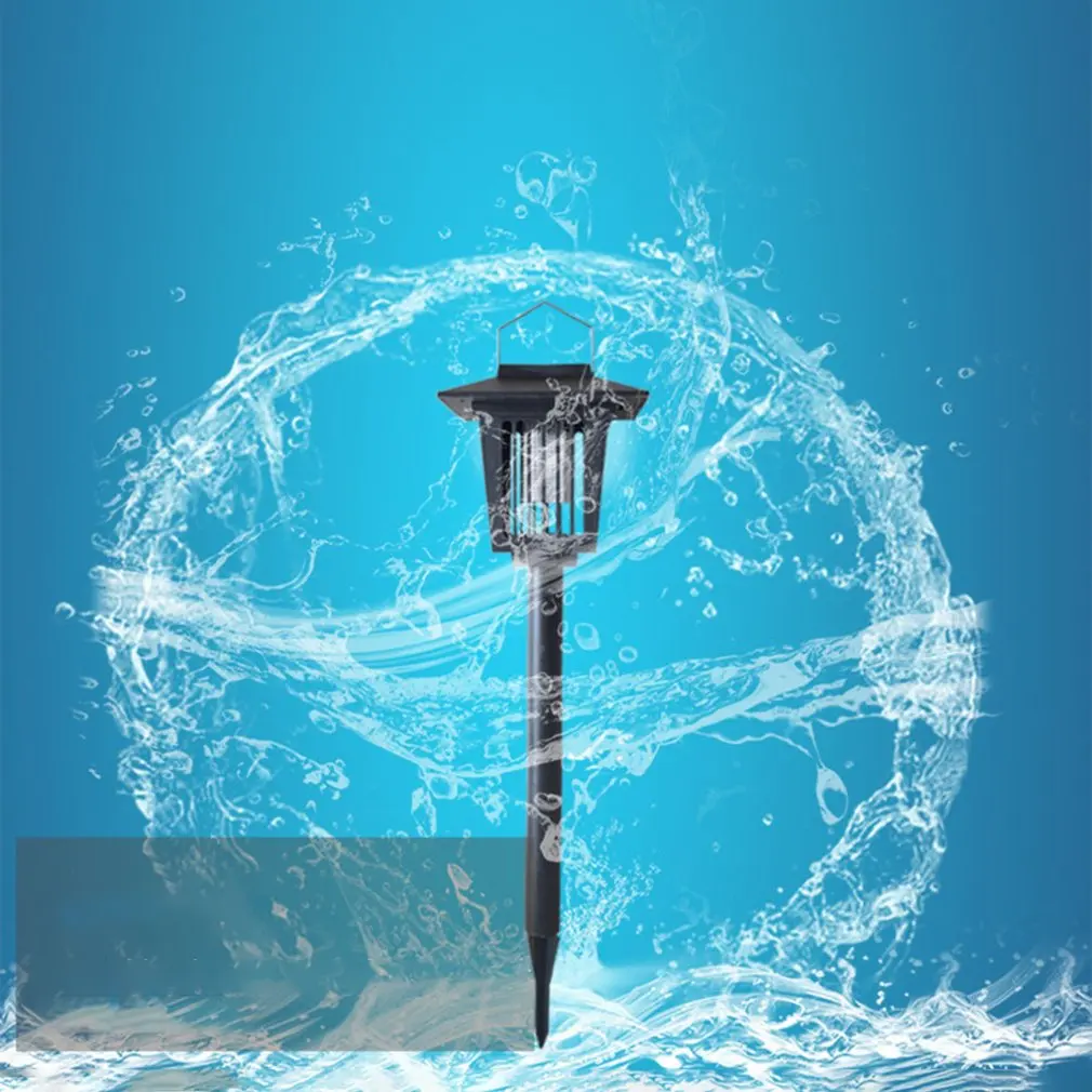 Солнечный открытый квадратный москитный светильник s наземный сад непромокаемый