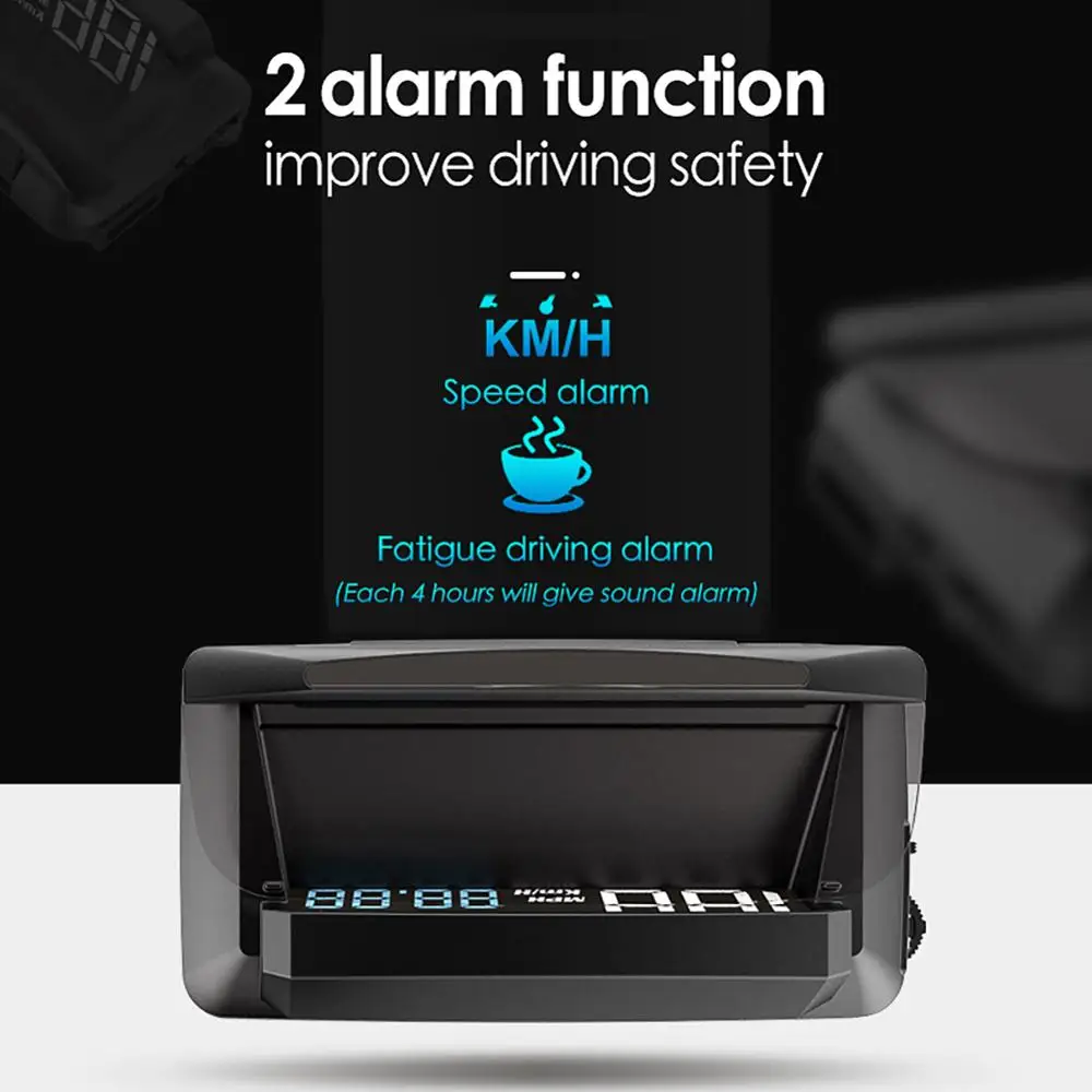 L3 HUD на лобовое стекло автомобиля Дисплей OBD2 спидометр GPS цифровой проектор