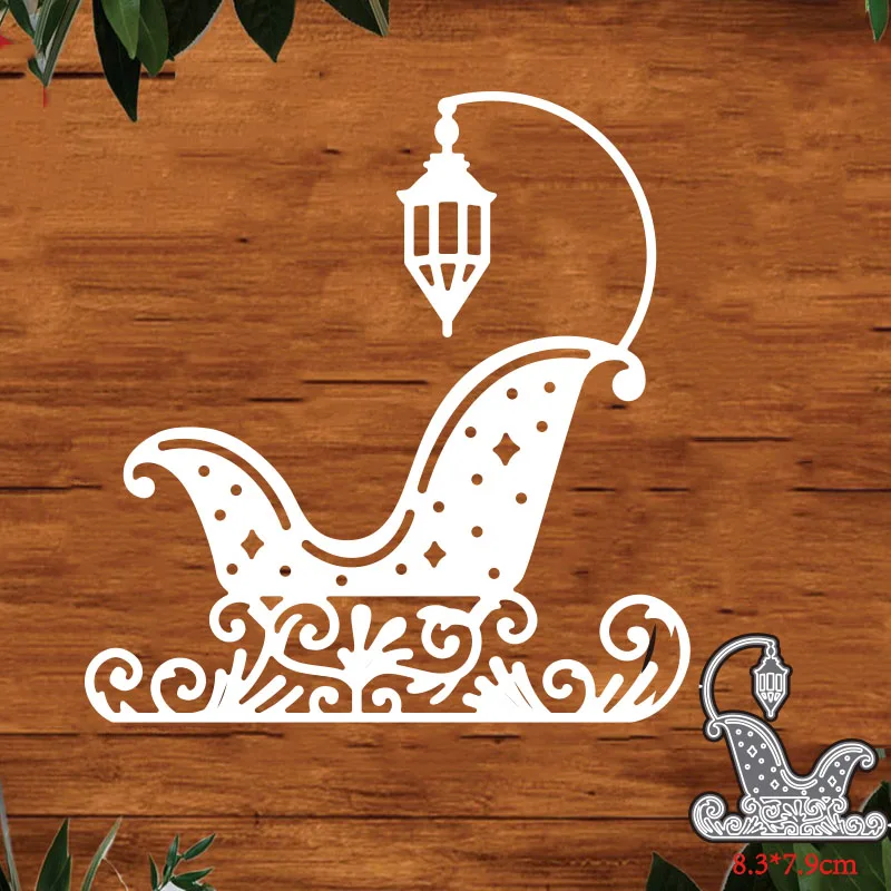 

Greeting Card Making Christmas Sled Mould Metal Cutting Dies Stencil For DIY Scrapbooking Card Decorative Embossing Die Template