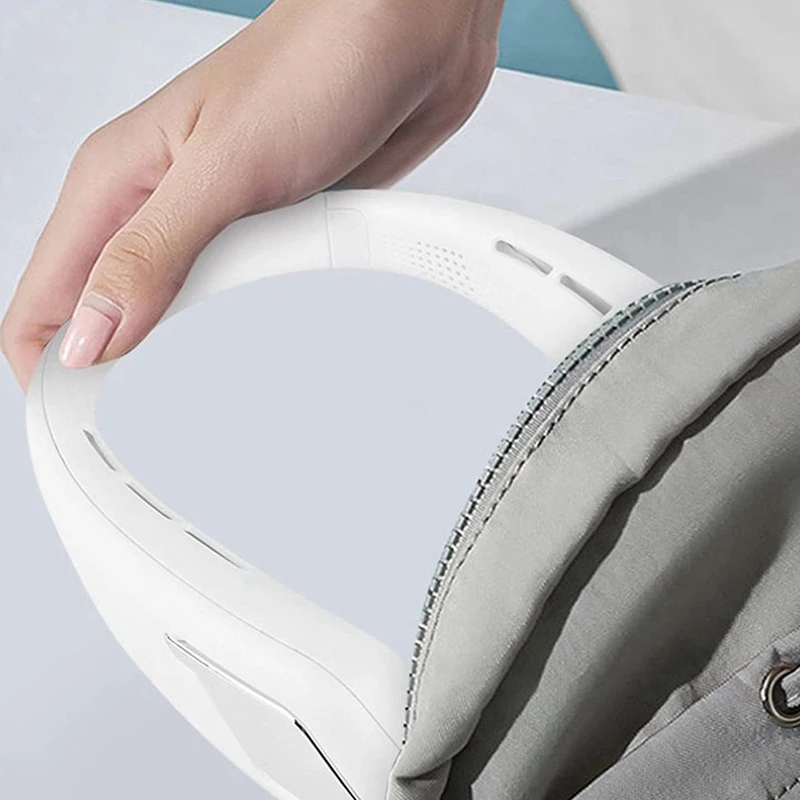 

Hanging Neck Fan,Hanging Speaker Fan, Three Levels Adjustable 360 Degree Rotatable Bluetooth Connection Machine