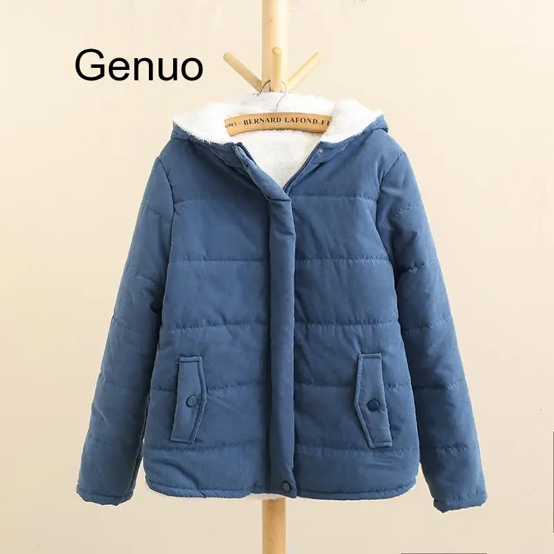 Женские Зимние флисовые парки пальто новые корейские повседневные куртки