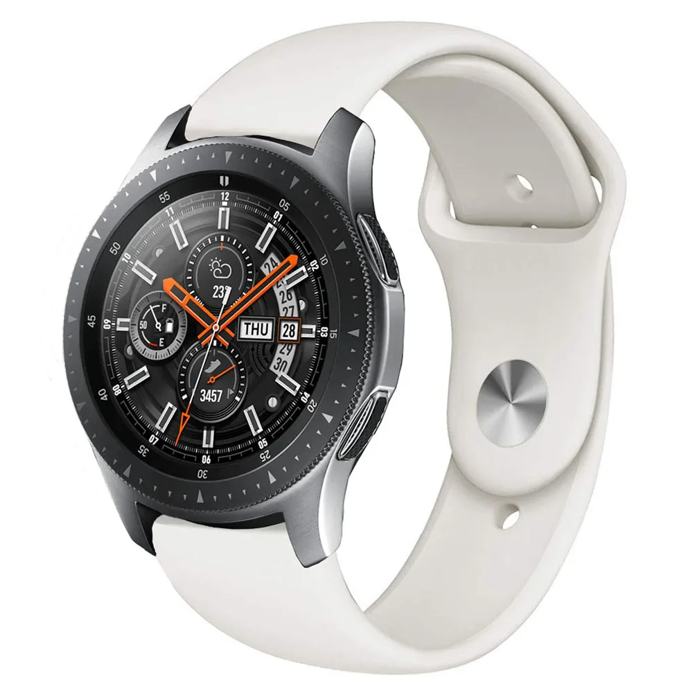 22 мм 20 ремешок для Galaxy watch 42 46 samsung gear S3 Frontier Браслет спортивный силиконовый huawei gt |