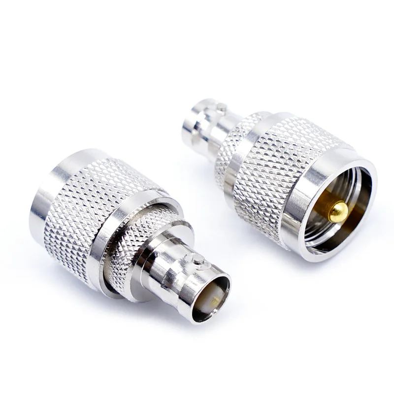 

2pcs Coaxial RF Adapter BNC Female To UHF Male Sl16 Pure Copper