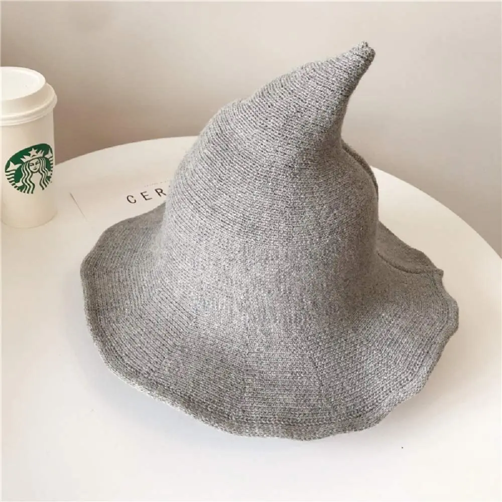 Новинка 2021 лидер продаж Женская Современная шерстяная шляпа ведьмы складной