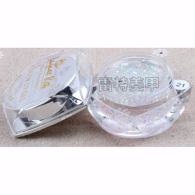 Pro 20 мл замачиваемый УФ лак для ногтей с блестками Высокое качество длительный акриловый Блестящий блестящий гель для ногтей