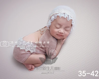 set 28 Шапочка для маленьких мальчиков и девочек+ комбинезоны, Одежда для новорожденных, одежда для выпускного, наряд для фотосессии, аксессуары для фотосессии - Цвет: set 28