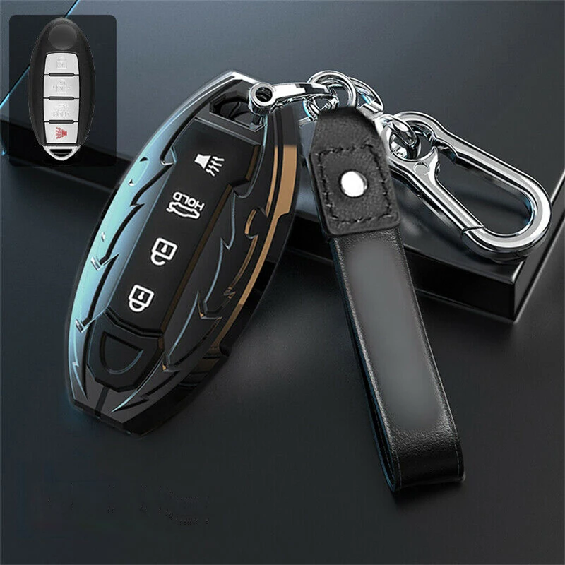 

1 Pcs Zinc Alloy Car Smart Remote Keyless Case Fob Cover Holder Skin For Nissan Infiniti Rouge Murano Maxima Stying Accessories