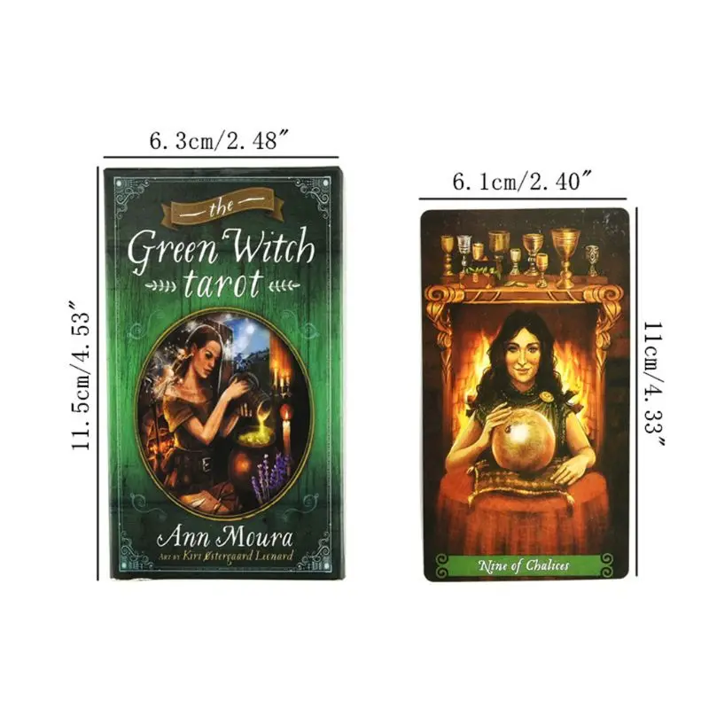 78pcs The Green Witch Tarots Cards Deck Party Board Game Oracle Playing Card E56D | Спорт и развлечения