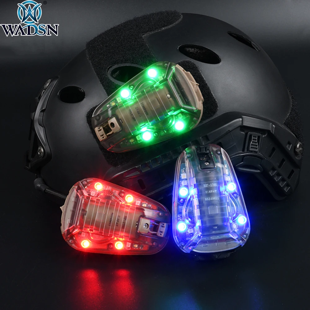 Beli WADSN Hel-star 6 Helm Serba Guna Taktis Lampu Strobo Tahan Air Lampu Ladybird Senter IR Keselamatan Untuk Bertahan Hidup Luar Ruangan