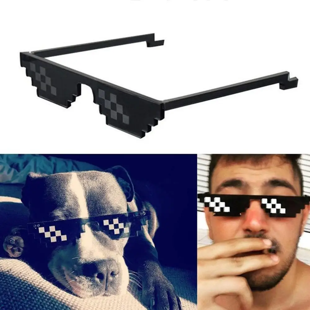 Мозаичные солнцезащитные очки для макияжа игрушки Thug Life лечения женщин и мужчин