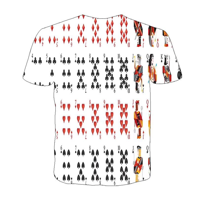 

Liva Girl Brand Men's T shirt 3D Poker T shirt Playing Cards Clothes Gambling Shirts Clothing Casual Tops Men Funny t-shirt