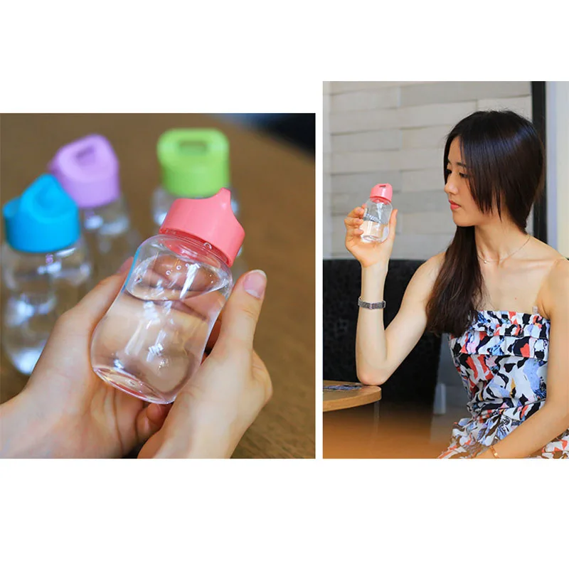 Цветная пластиковая бутылка для воды 180 мл портативные школьные бутылки детей