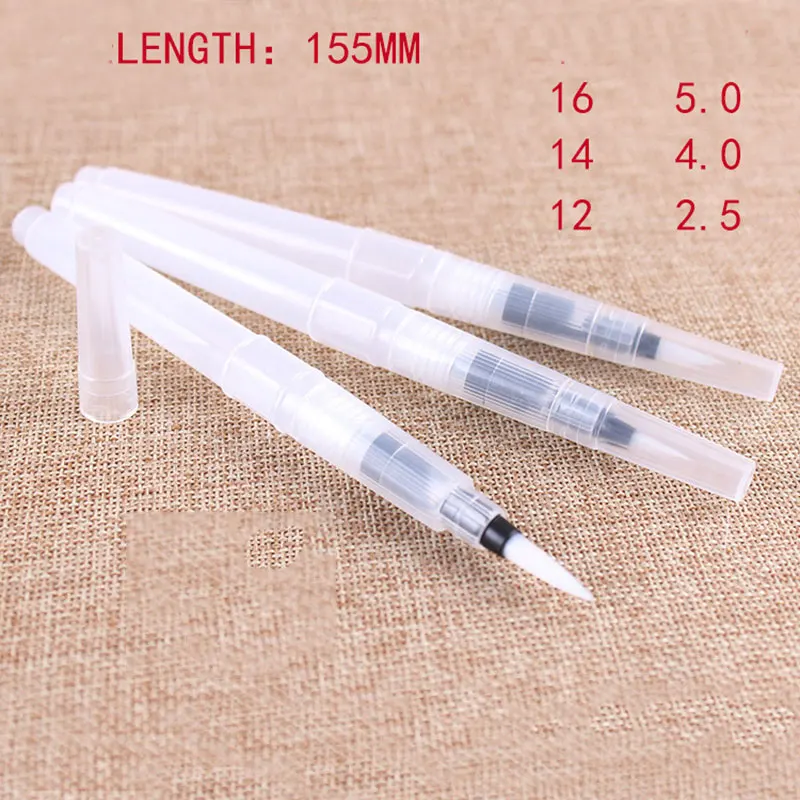 S/M/L 155 мм одноцветная водопроводная кисть акварельная ручка для рисования