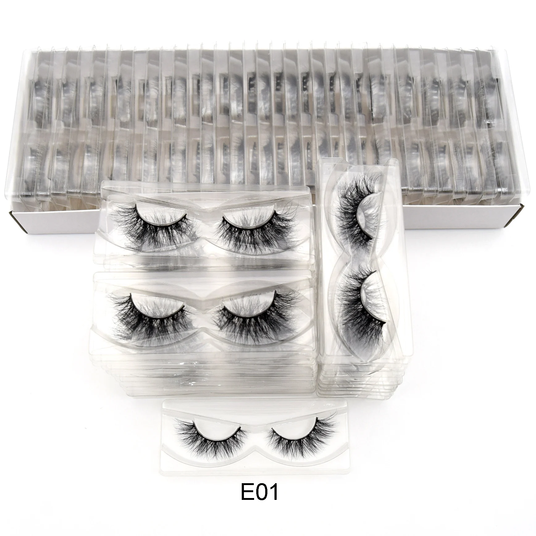 Ресницы норковые с подставкой 3d ресницы для макияжа ручной работы полными