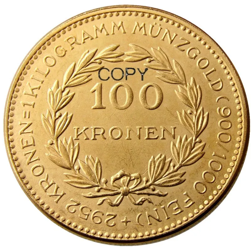 

Позолоченные монеты 1924 Kronen, Италия, 100