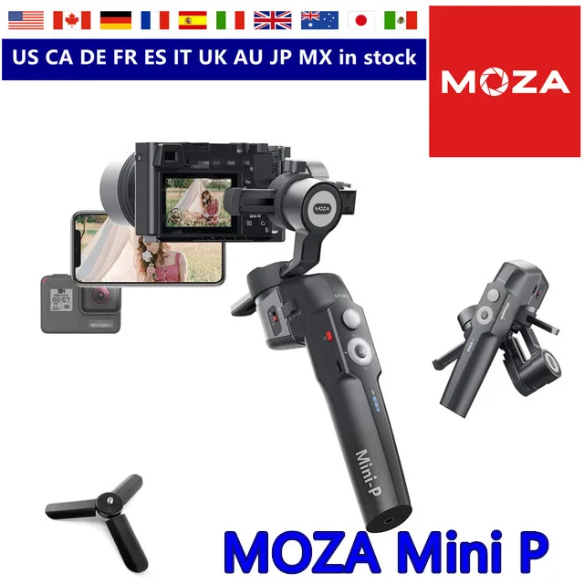 

3-осевой шарнирный стабилизатор Moza Mini P для смартфонов/экшн-камер/Gopro светильник Mirrorless