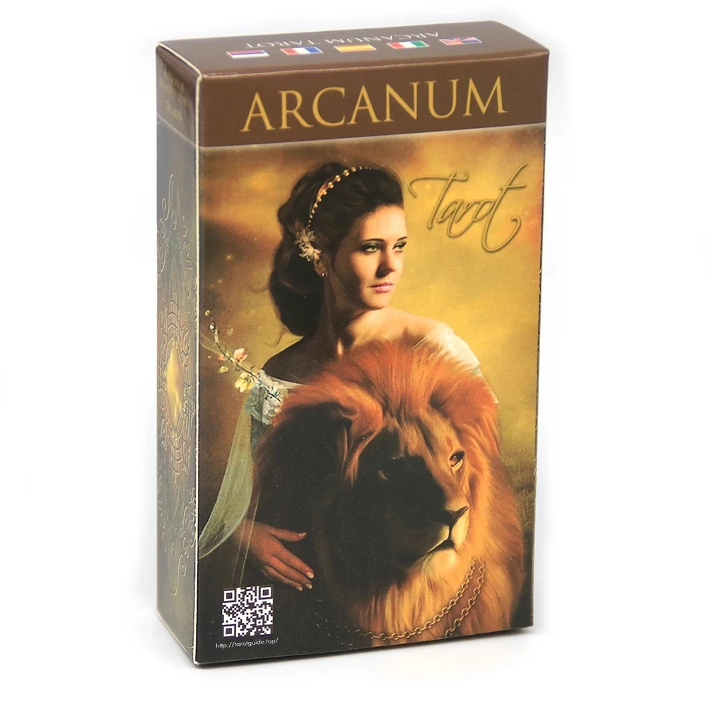 

Arcanum Tarot Cards Mystical insights await within the stunning imagery of the Arcanum Tarot Deck 78 Cards Board Game