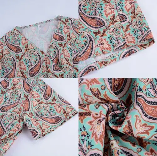 

Womens Long Dress Summer V-neck Boho Belted Maxi Dress Casual Sexy Party Dress Ladies Bohemian Beach Holiday Sundress