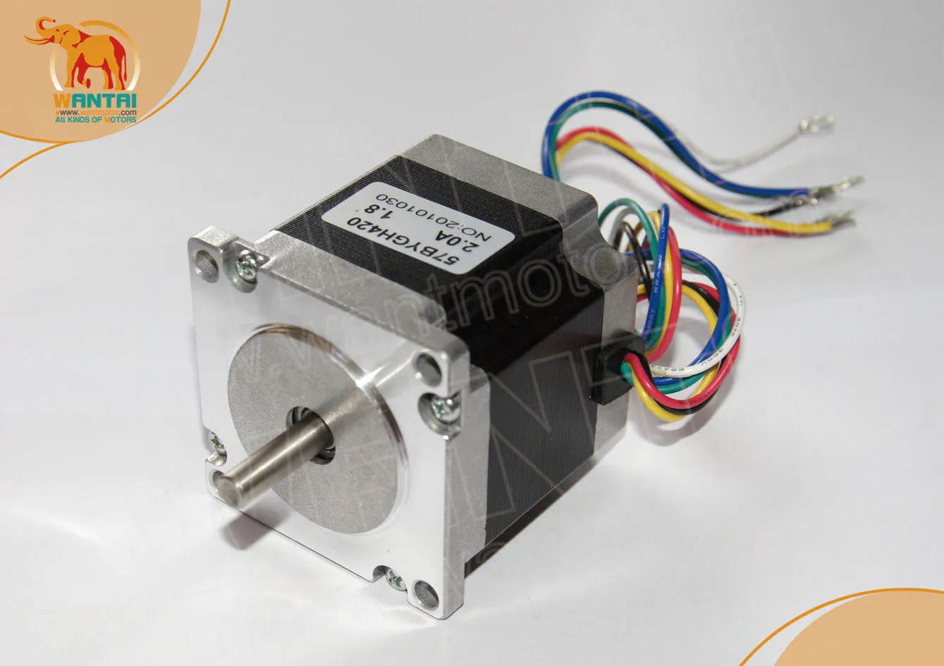 Доставка по стандарту ЕС! Двигатель Wantai Stepprt! NEMA23 185 Oz in биполярное соединение CNC