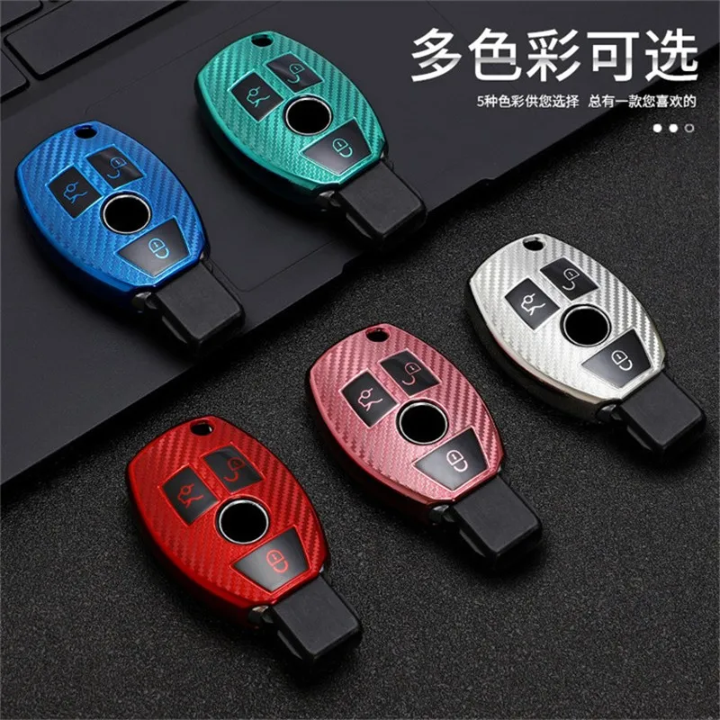 

Чехол для автомобильного ключа Carbon Grain, чехол для Mercedes Benz A B C E GL S GLA GLK CLS Class AMG W204 W205 W212 W463 W176